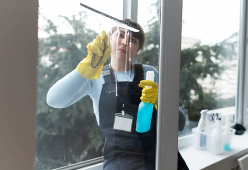 Nettoyage de vitres intérieures et extérieures à la Baffe